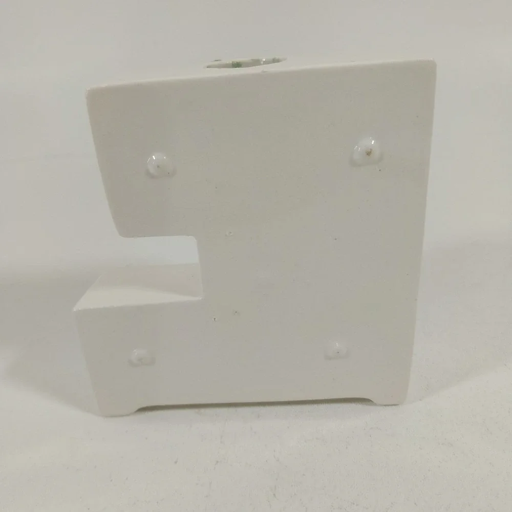 Vtg NOEL Letters Candle‎ Holder White Ceramic Raised Holly/Berries Replacement E